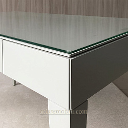 Стол письменный бестумбовый (без стекла) Lorenzo дуб сторсанд