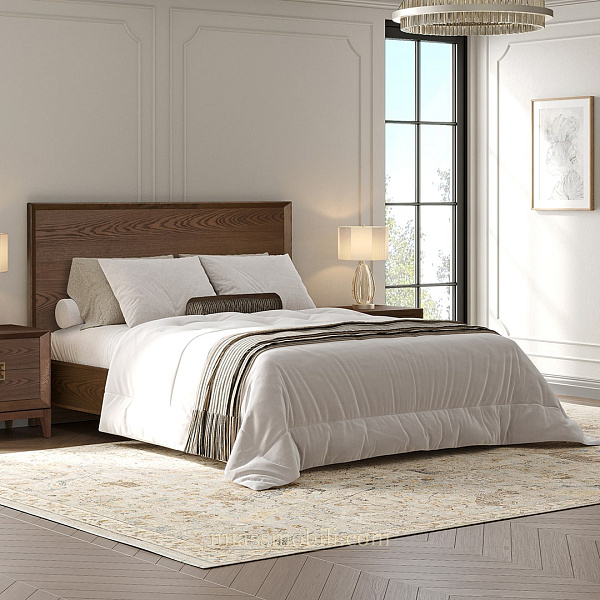 Кровать двойная (1600х2000) без ножной спинки Modena орех Мокко