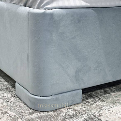 Кровать двойная (1600х2000) Lorenzo дуб сторсанд с мягкой головной спинкой