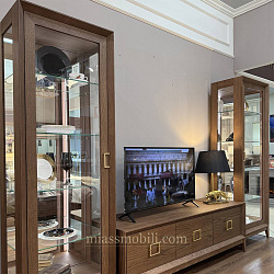 Шкаф для посуды 1-дв правый Modena орех Мокко