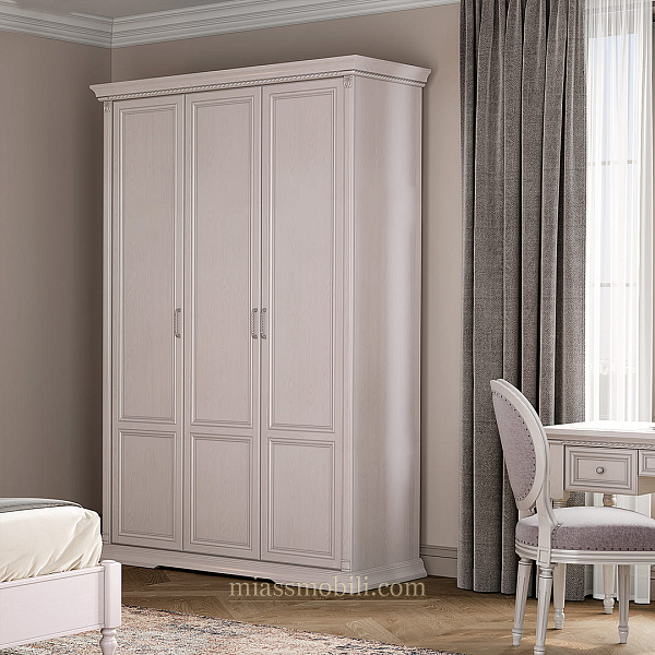 Шкаф 3-х дв. Lorenzo пудра для платья и белья без зеркала