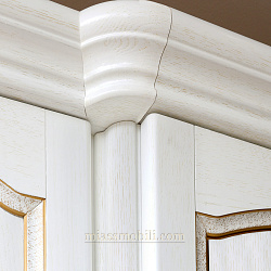 Шкаф 5-ти дв. Luigi цвет белый для платья и белья без зеркал